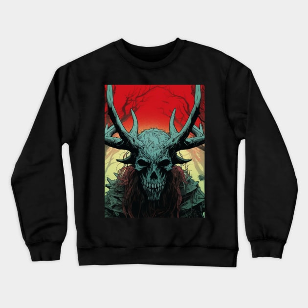 Diablo Druid Crest Crewneck Sweatshirt by Nightarcade